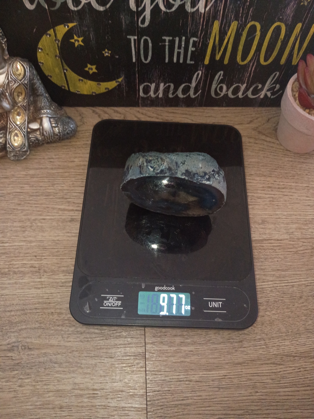Blue Agate Geode From Brazil Decorative Accent - Picture 9 of 9